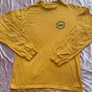 Vans Men's Mustard Long Sleeve Tee